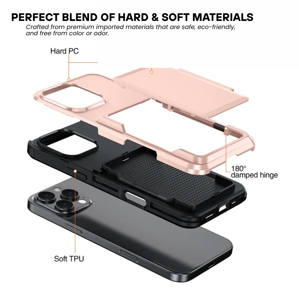 Nareus Shockproof iPhone Case With Card Holder