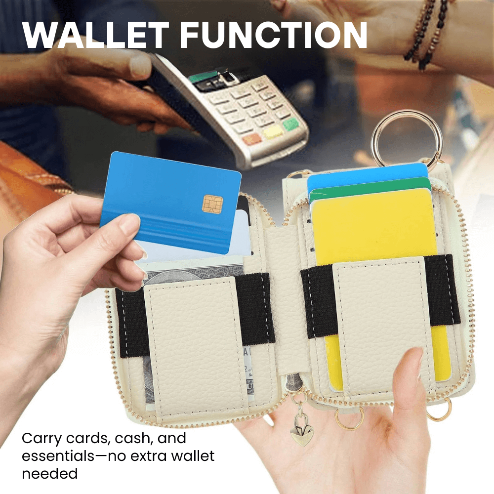 Taceo Crossbody Leather Wallet Case for Galaxy Z Flip