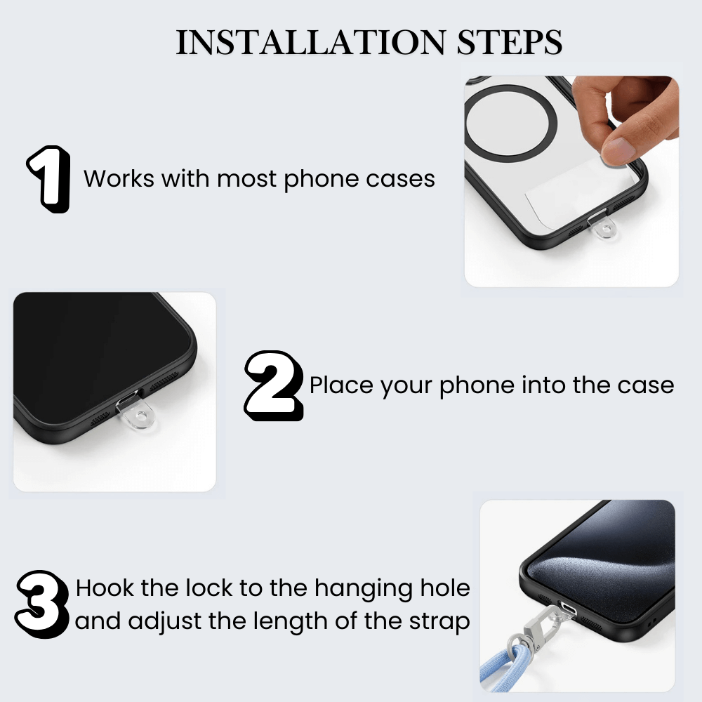 Accendo Adjustable Crossbody Phone Lanyard