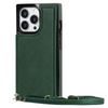 Nimbus Crossbody Leather iPhone Case Green