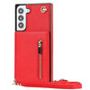 Mel Crossbody Galaxy Leather Case With Stand Red