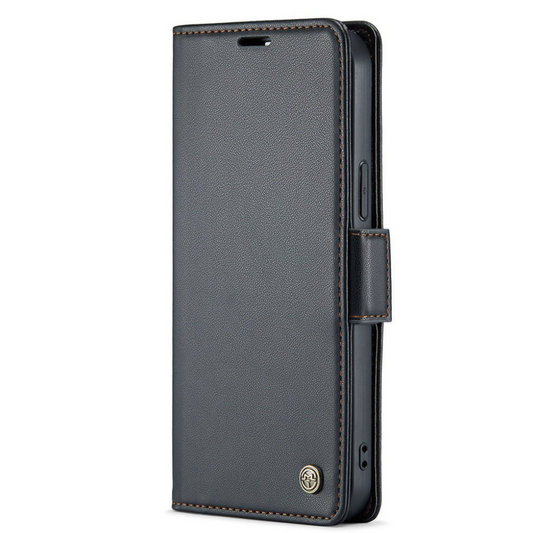 Nimia Leather Magnetic Case With Card Slots Black