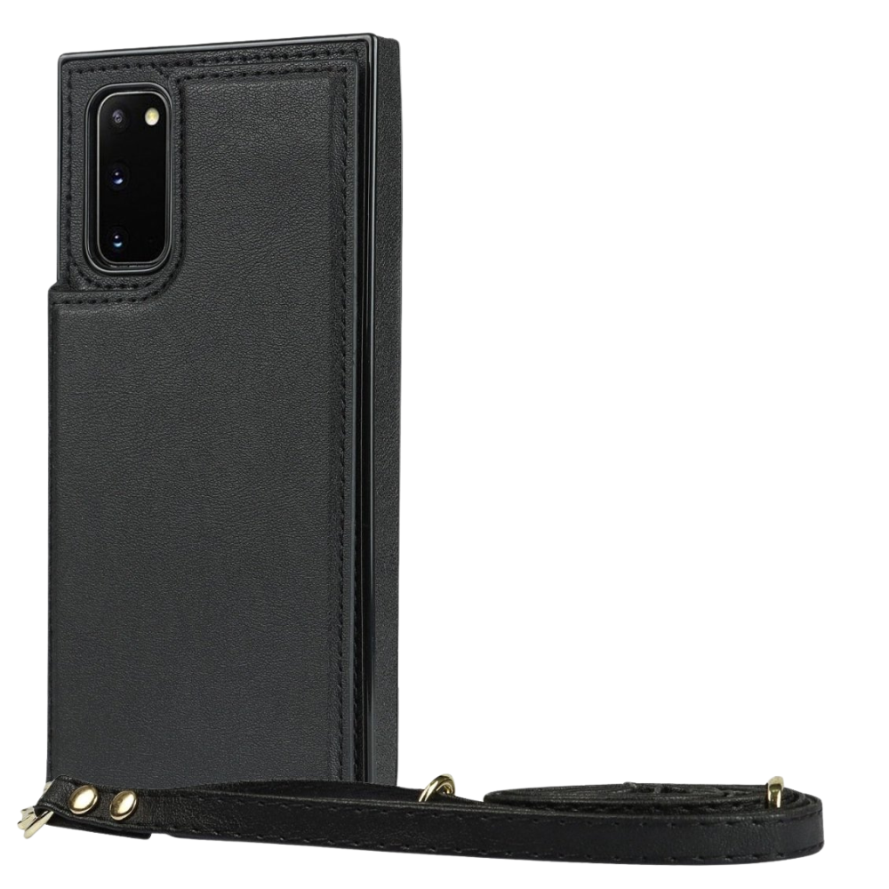 Lustro Crossbody Galaxy Leather Case Black