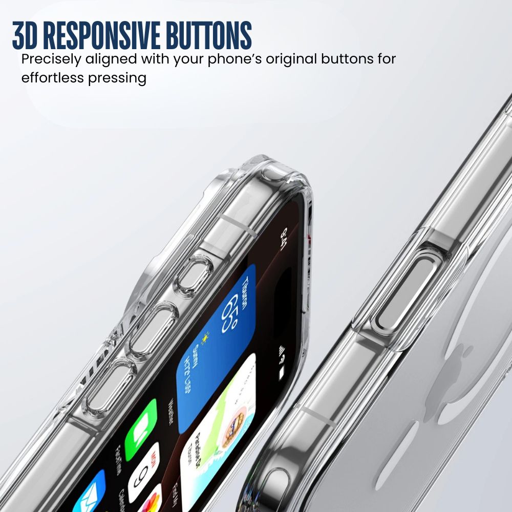 Cavus Clear Shockproof MagSafe iPhone Case
