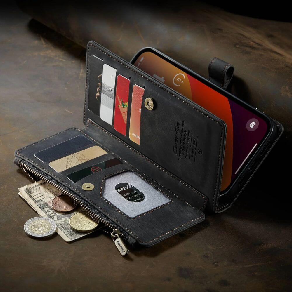 Saevio Magnetic Leather iPhone Case