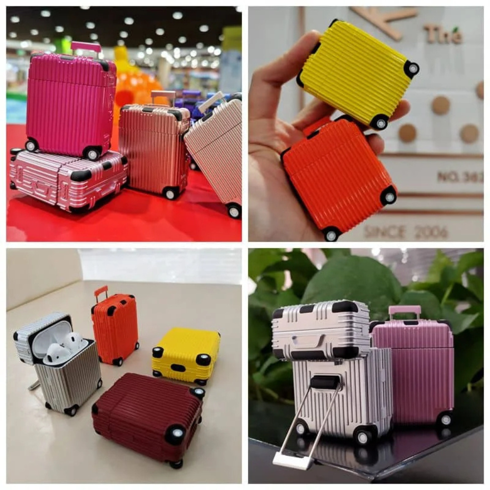 Eluo Luggage Style Shockproof AirPods Case