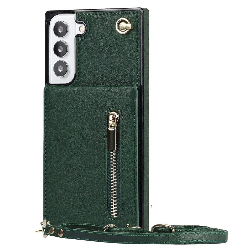 Mel Crossbody Galaxy Leather Case With Stand Green