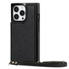 Nimbus Crossbody Leather iPhone Case Black