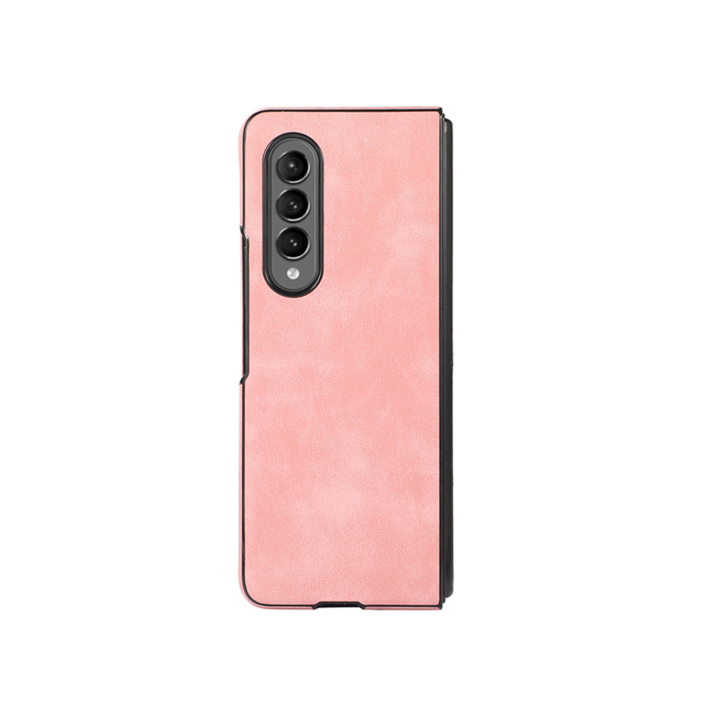 Mellis Slim Fit Leather Galaxy Z Case With Wallet Card Slots Pink