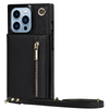 Nitida Crossbody Leather Case With Stand Black