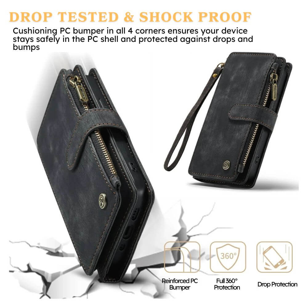 Saevio Magnetic Leather iPhone Case