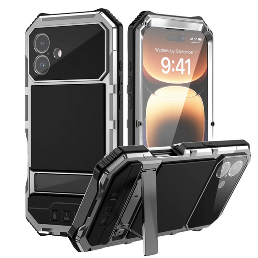Nexilis Heavy Duty Shockproof iPhone Case Silver