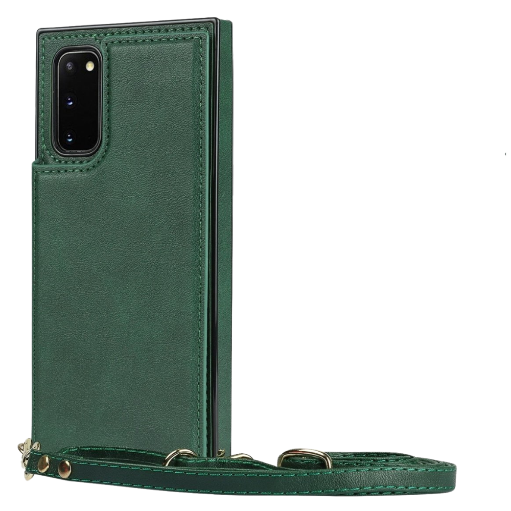 Lustro Crossbody Galaxy Leather Case Green