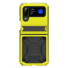Galea Silicone Case for Samsung Galaxy Z Flip with Shockproof Thin Metal Bumper Yellow