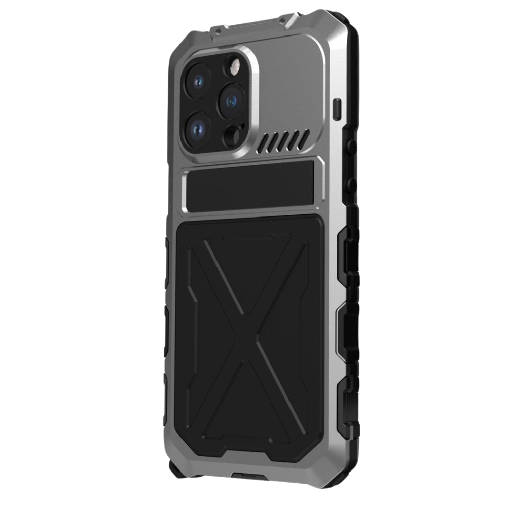Alius Shockproof Armor Case for iPhone Series 14 Silver
