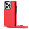 Nimbus Crossbody Leather iPhone Case Red