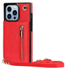Nitida Crossbody Leather Case With Stand Red