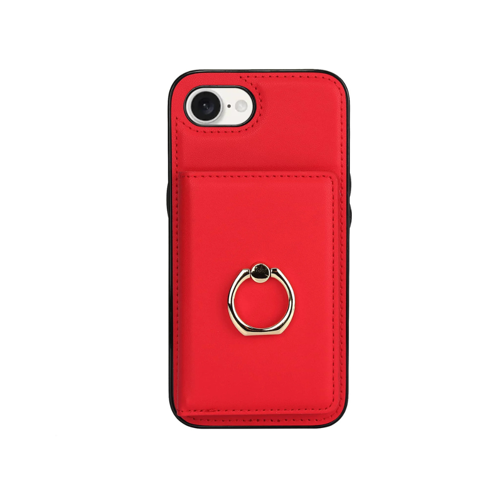 Laeve Wallet Case For iPhone 16 Series Red iPhone 16e