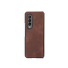 Mellis Slim Fit Leather Galaxy Z Case With Wallet Card Slots Dark Brown