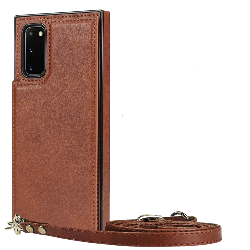 Lustro Crossbody Galaxy Leather Case Brown