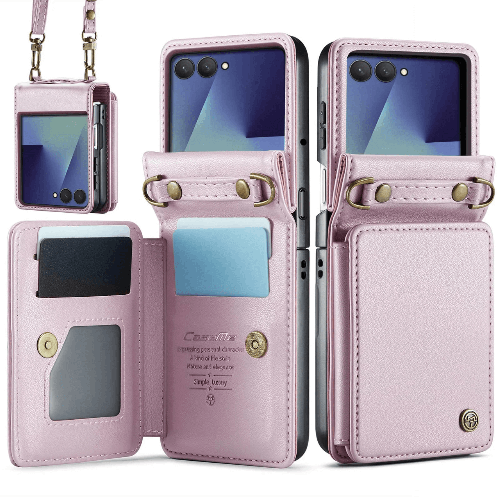 Pollen RFID Blocking Wallet Leather Case For Galaxy Z Flip