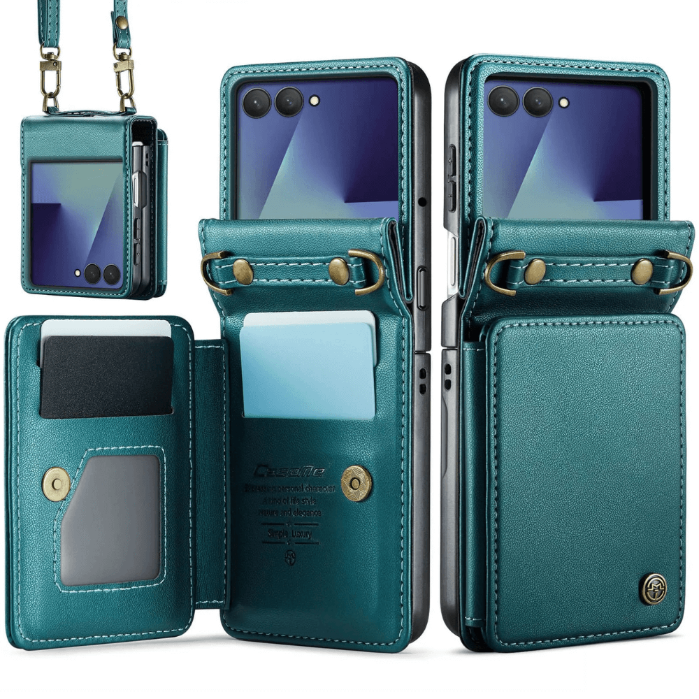Pollen RFID Blocking Wallet Leather Case For Galaxy Z Flip