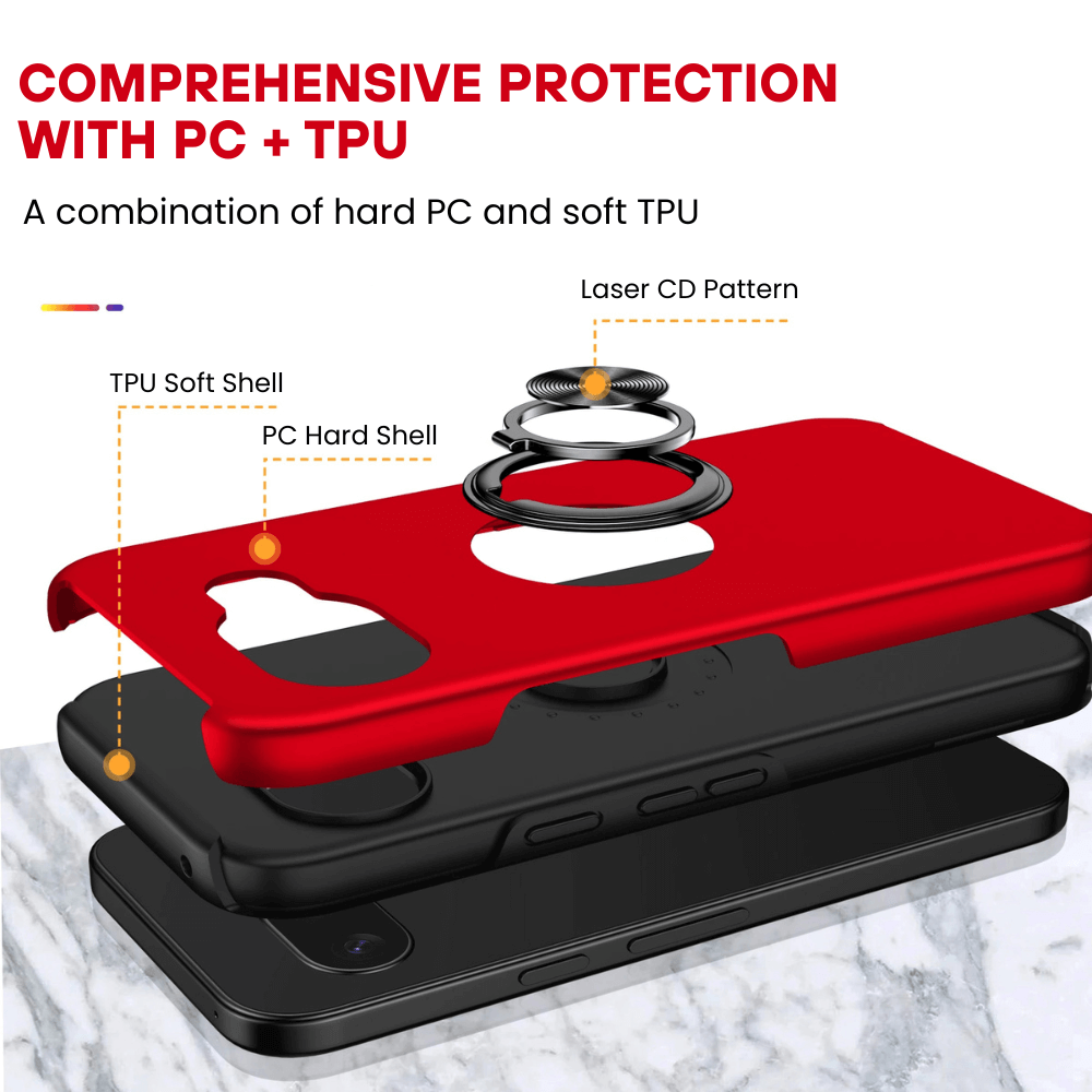 Palea Shockproof Case For Google Pixel With Ring Holder