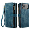 Saevio Magnetic Leather iPhone Case Blue iPhone 17 Pro