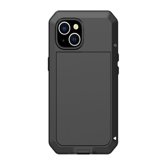 Titan Heavy Duty Metal iPhone Case For 14-17 Series Black