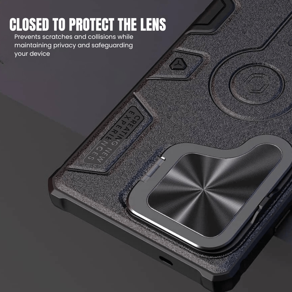 Accedo Heavy Duty Galaxy Case With Flip Lens Cover