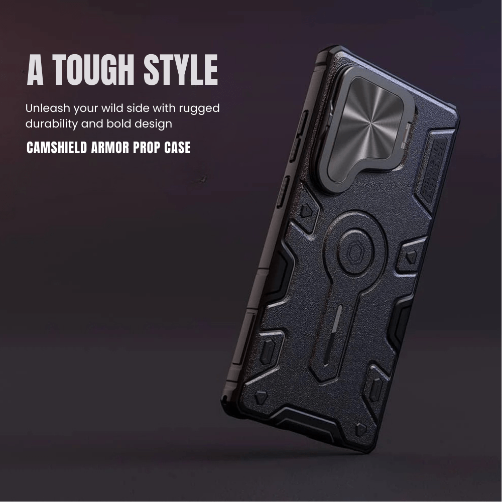 Accedo Heavy Duty Galaxy Case With Flip Lens Cover