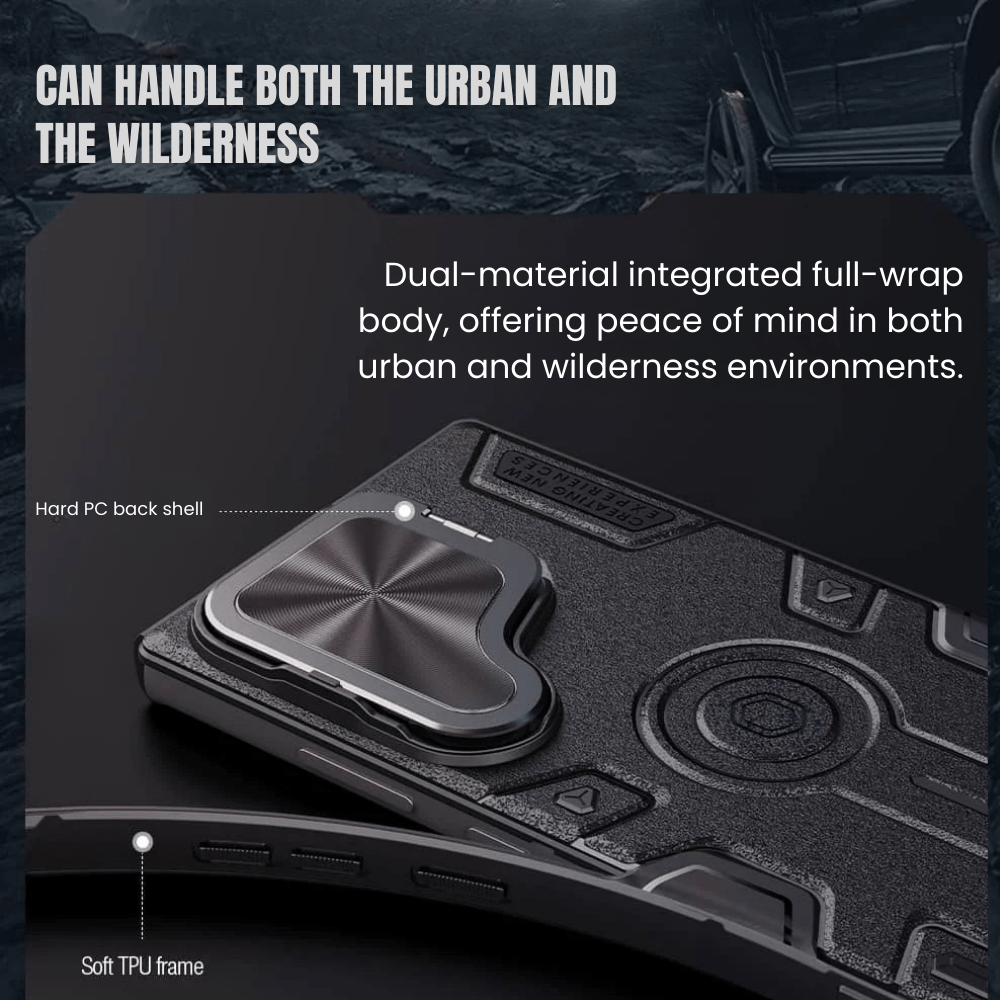 Adnuo Heavy Duty MagSafe Galaxy Case With Flip Lens Cover