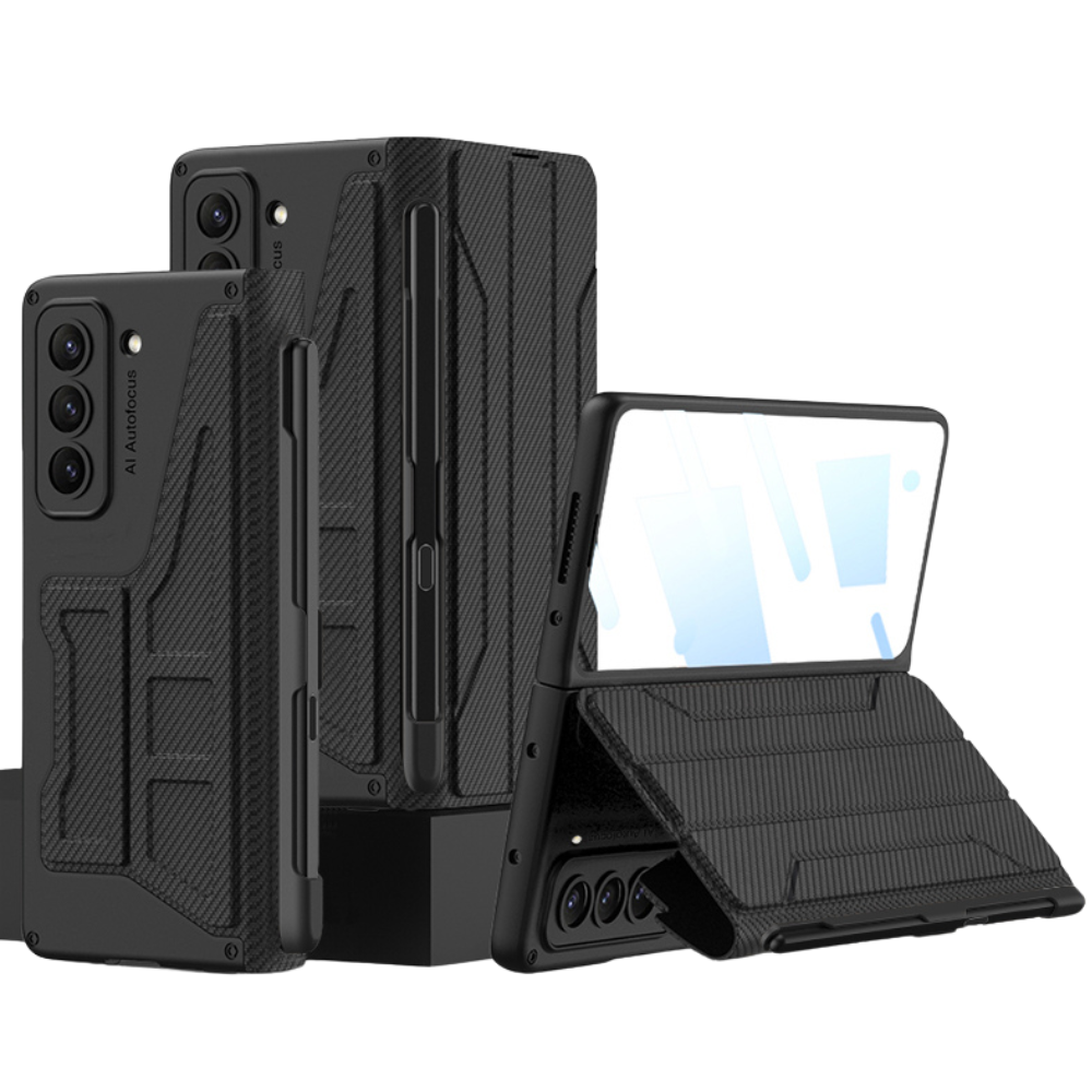 Cedere Shell Membrane Integrated Leather Case for Galaxy Z Fold 5