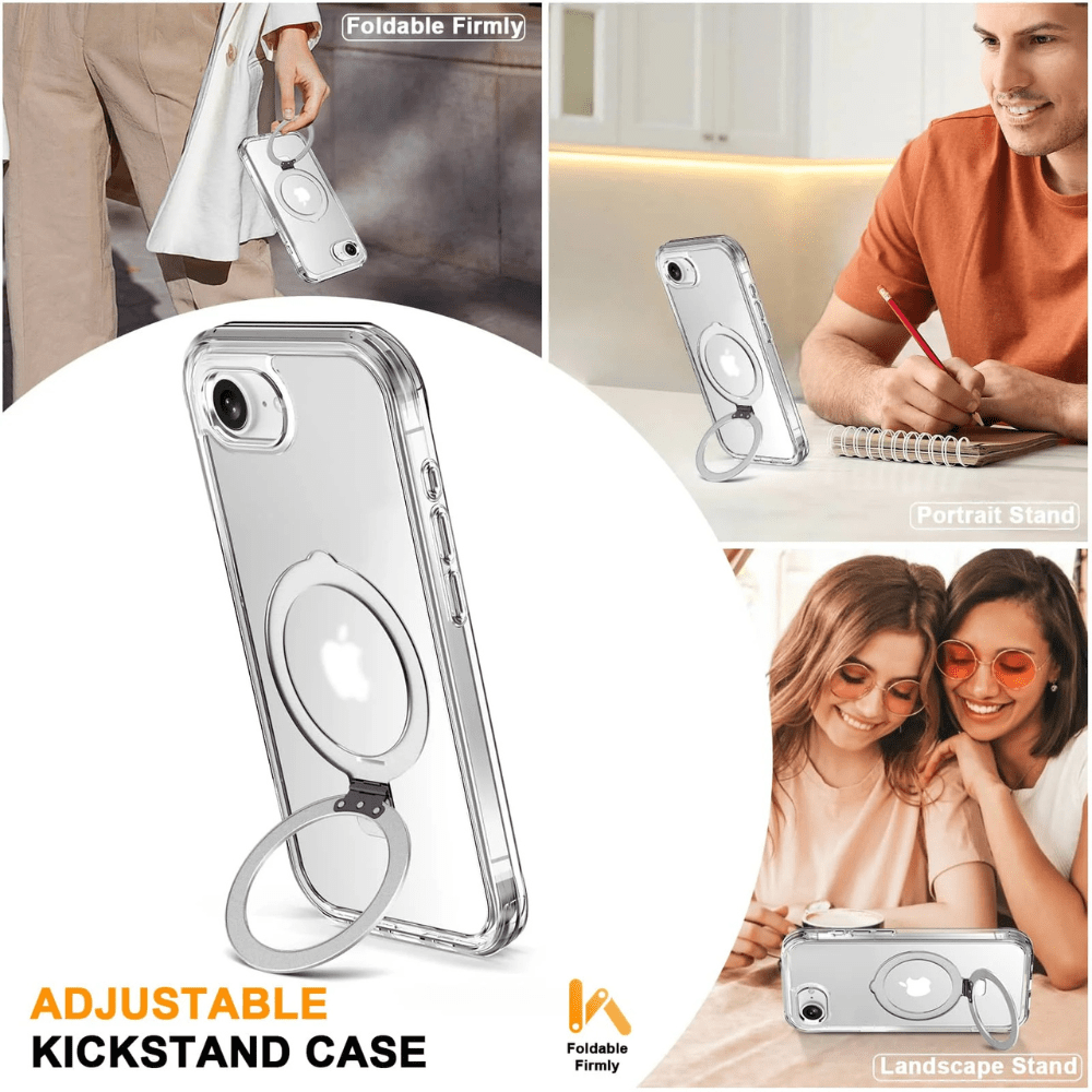 Denego Shockproof MagSafe Case With Screen Protector For iPhone 16e