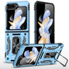 Ignis Military Shockproof Case for Galaxy Z Flip With Magnetic Ring Kickstand Sky Blue