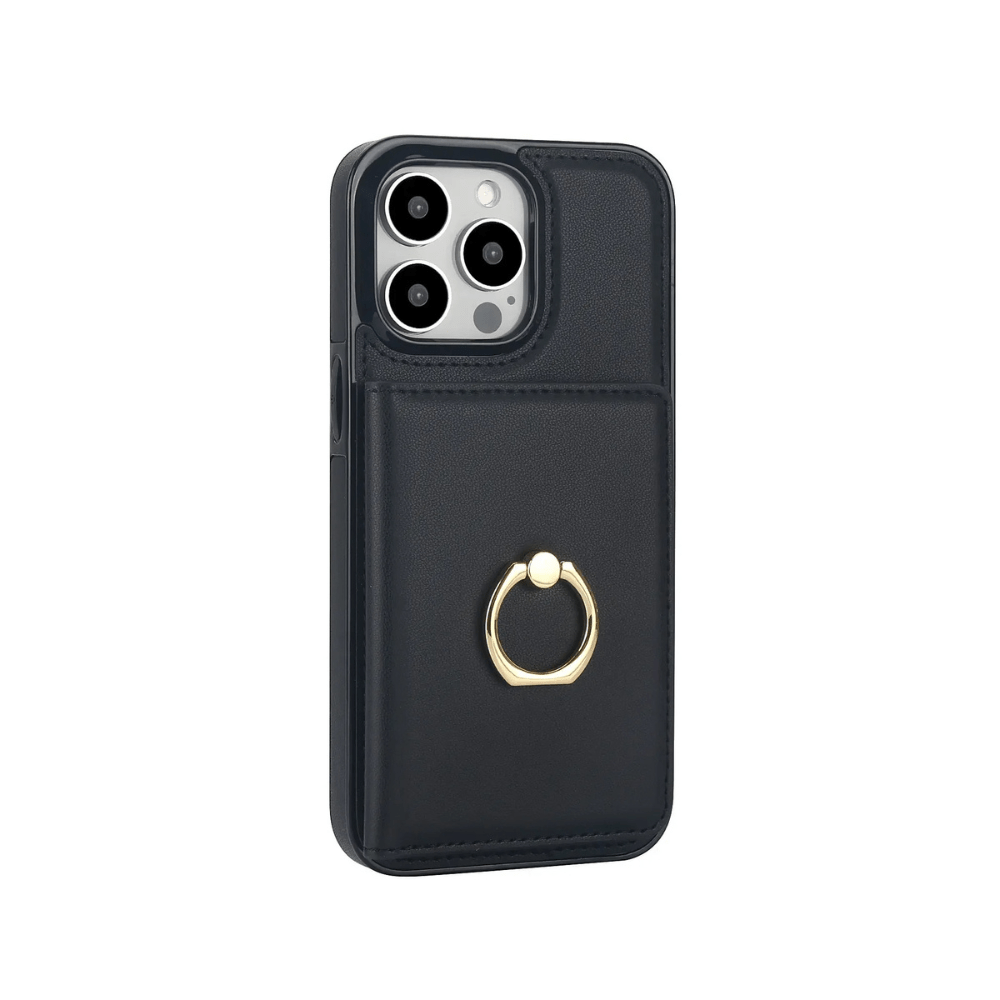 Laeve Wallet Case For iPhone 16 Series Black
