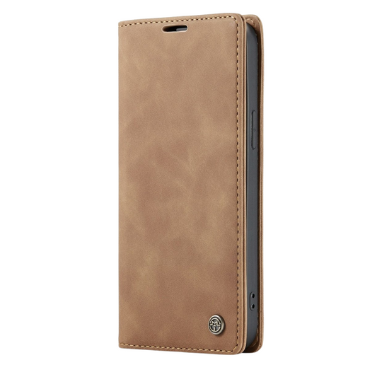 London Leather Wallet iPhone Case Camel