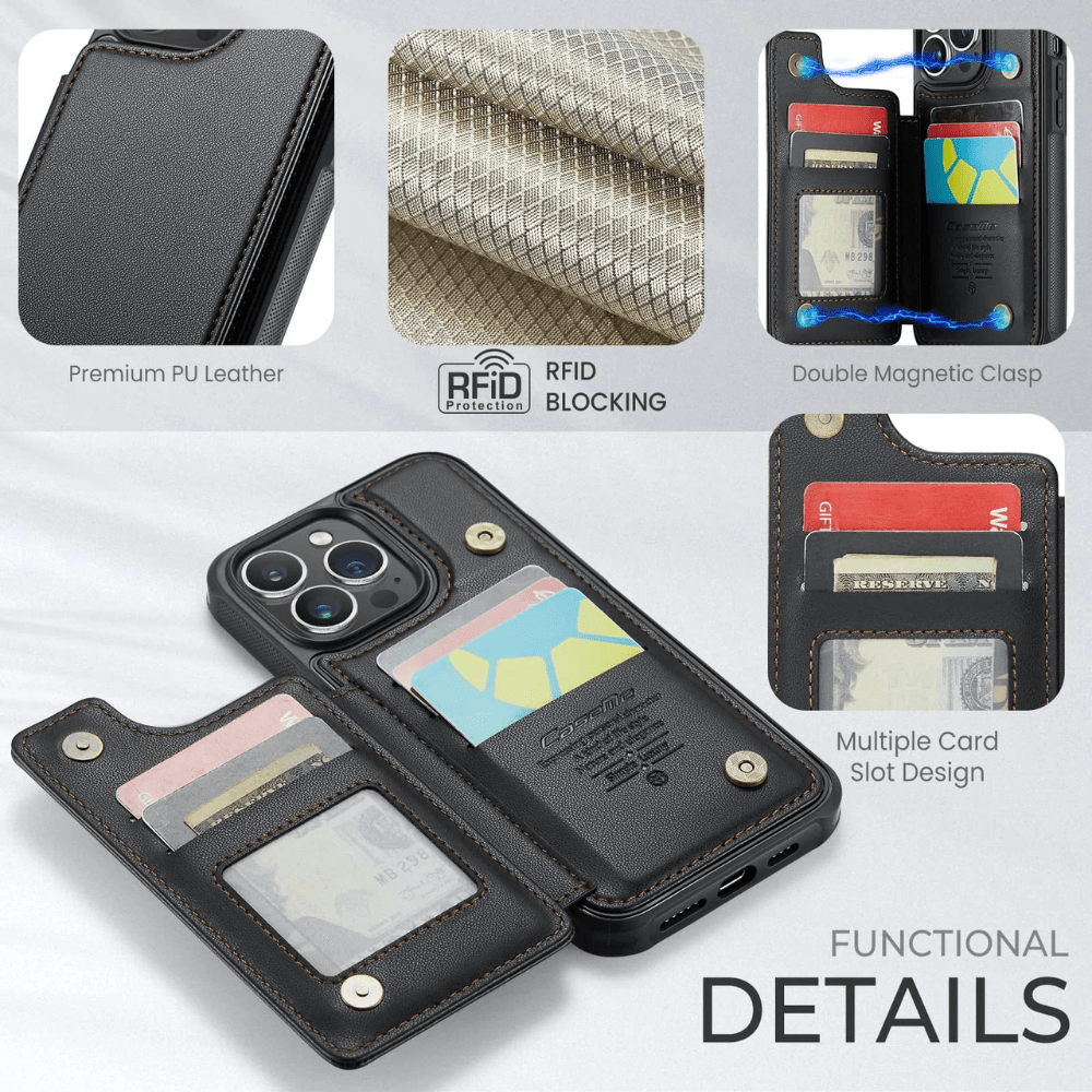 Recedo RFID Blocking Wallet iPhone Case