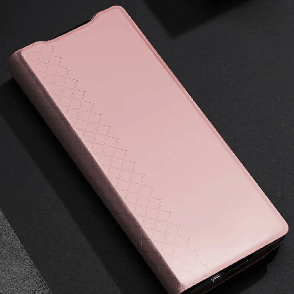 Recro Leather Case For Galaxy Z Fold With Card Holder And Kickstand