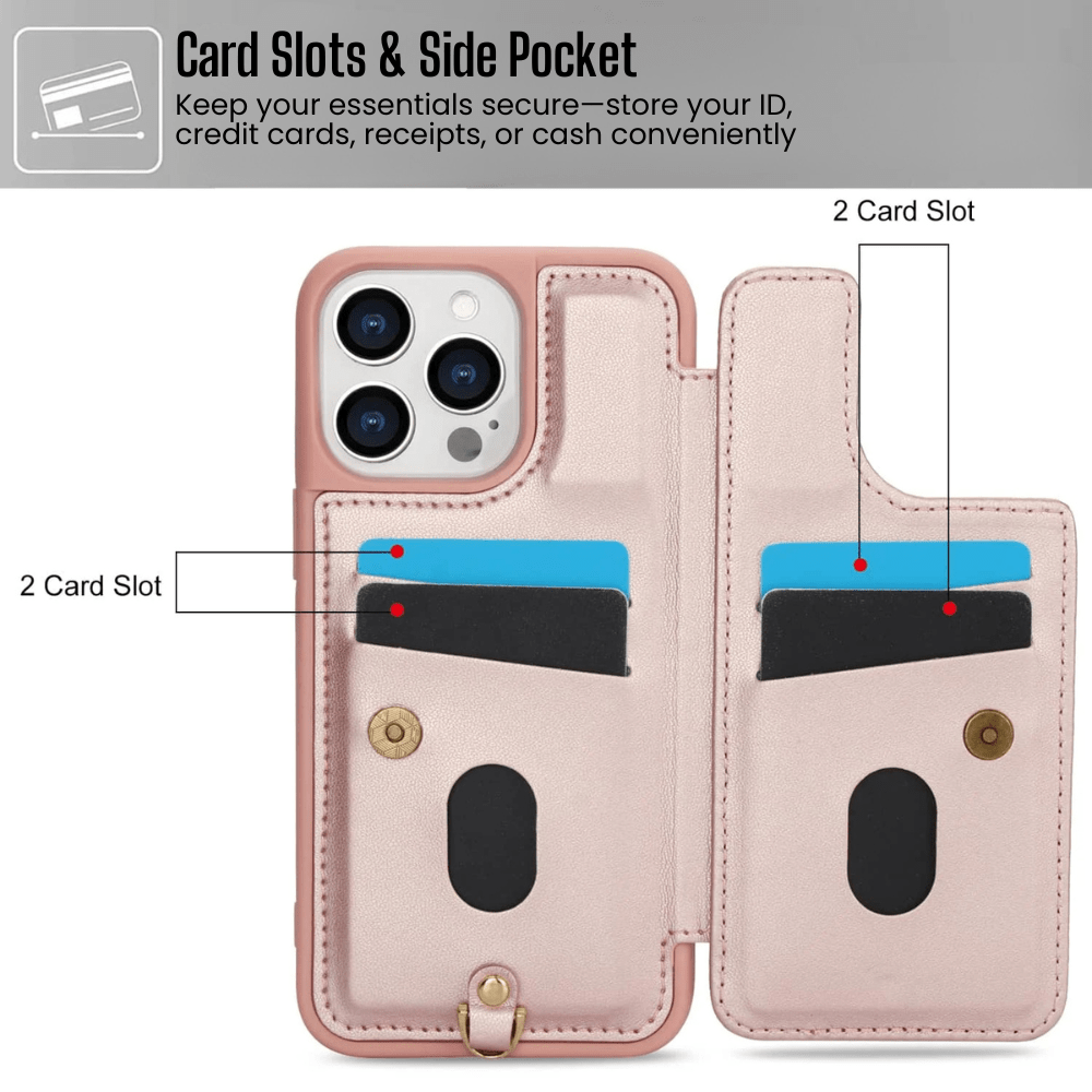 Verto Floral Design Detachable Wallet iPhone Case