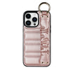 Alterna Luxury Leather iPhone Case With Wristband Rose Gold