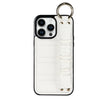 Alterna Luxury Leather iPhone Case With Wristband White