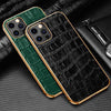 Abduco Genuine Leather iPhone Case Crocodile