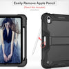 Aeris Heavy Duty Shockproof Silicone iPad Case With Pencil Holder & Kickstand