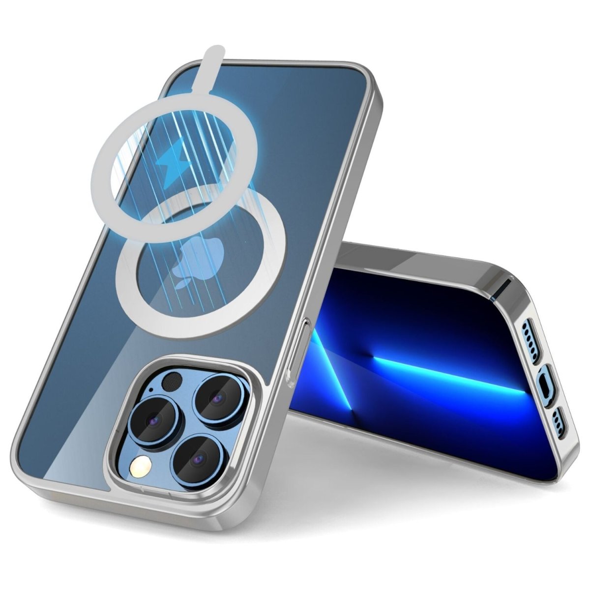 Aevi Slim Shockproof iPhone MagSafe Case for Series 14 & 15 Silver