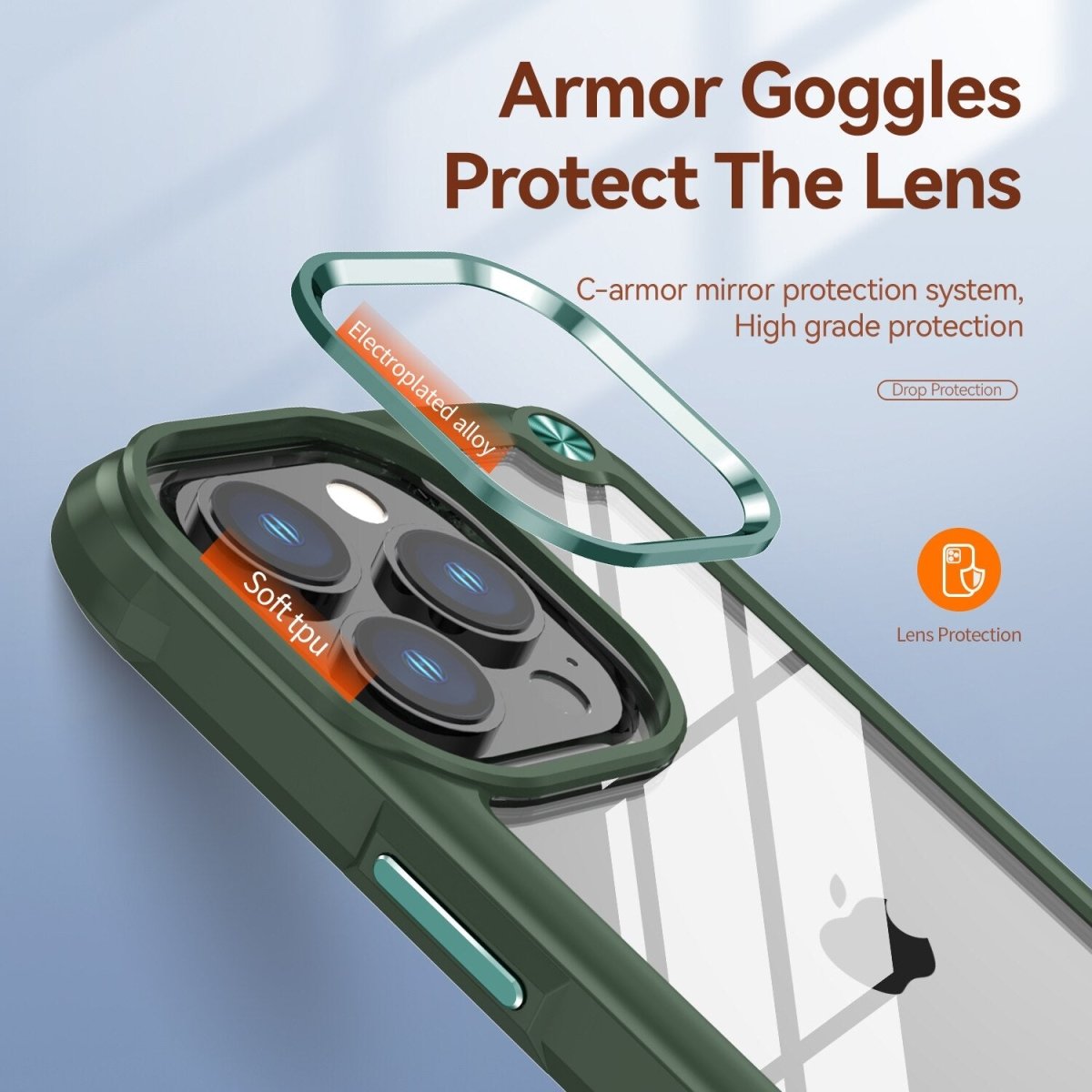 Ambo 5-in-1 Liquid TPU Protection Case For iPhone 15 Series