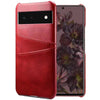 Arcere Leather Card Slot Wallet Case For Google Pixel Red