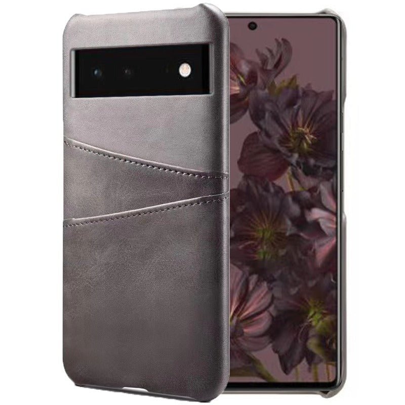 Arcere Leather Card Slot Wallet Case For Google Pixel Grey