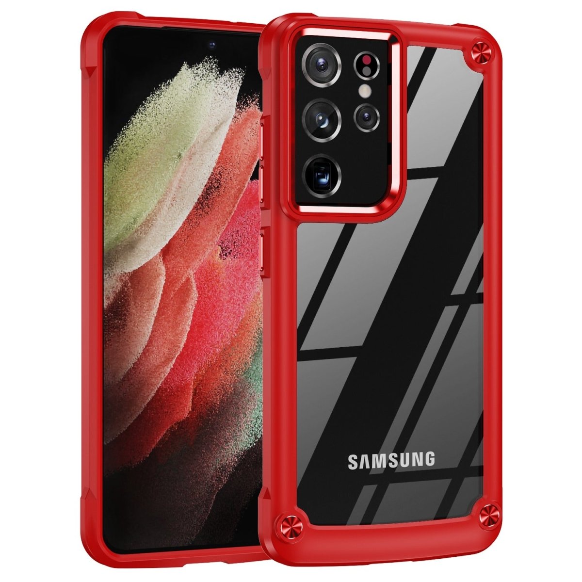 Ardeo 6-in-1 Liquid TPU Galaxy Protection Case Red