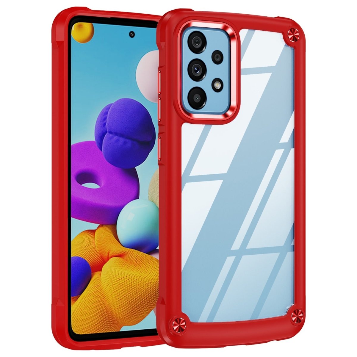 Arena 6-in-1 Liquid TPU Galaxy Protection Case Red